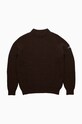 by Parra wool jumper mock neck brown 48430.CAMEL