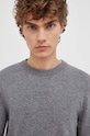 Svetr z vlněné směsi Marc O'Polo šedá M29514460504