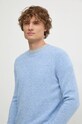 United Colors of Benetton maglione in lana blu 103MK1N24.507.
