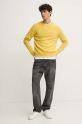 Μάλλινο πουλόβερ United Colors of Benetton 103MK1N24.507. κίτρινο AW24