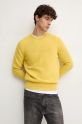 Abbigliamento United Colors of Benetton maglione in lana 103MK1N24.507. giallo