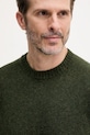 United Colors of Benetton sweter wełniany zielony 103MK1N24.507.
