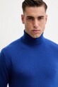 United Colors of Benetton sweter wełniany niebieski 1002U2180