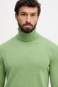 Vlněný svetr United Colors of Benetton zelená 1002U2180