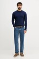 Barbour sweter wełniany MKN0345 granatowy AA00