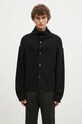 Ader Error wool blend cardigan fine-knit black BN01FWKT0703BK