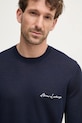 Armani Exchange sweter wełniany granatowy 8NZM5A.ZM1YZ