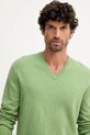 Μάλλινο πουλόβερ United Colors of Benetton πράσινο 1002U4407
