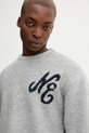 New Era sweter z domieszką wełny szary 60684380