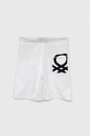 Детские хлопковые шорты United Colors of Benetton 3BL0C901H.G.NOS белый AA00