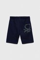 Παιδικό βαμβακερό σορτς United Colors of Benetton 3BL0C901H.G.NOS σκούρο μπλε AA00