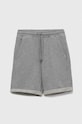 United Colors of Benetton szorty bawełniane dziecięce bawełna szary 3J68C901G.G.NOS