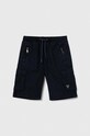 Детские хлопковые шорты Guess casual тёмно-синий L2RD01.D3XN0.PPYH