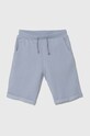 Παιδικό βαμβακερό σορτς Guess casual μπλε L93Q25.KAUG0.PPYH