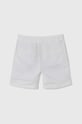 Dječje pamučne kratke hlače United Colors of Benetton 4AC7C900Z.G.Continuativ bijela AA00