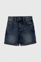 United Colors of Benetton pantaloni scurti din denim pentru copii casual albastru 4XA2G900U.P.Continuativ