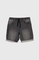 United Colors of Benetton pantaloni scurti din denim pentru copii casual gri 49BPC9015.G.Continuativ