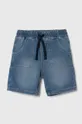 modra Otroške kratke hlače iz jeansa United Colors of Benetton Fantovski