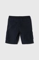 Guess szorty bawełniane dziecięce N2RD01.D3XN0.PPYH granatowy AA00