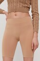 Pieces Szorty z elastanem beżowy 17039418
