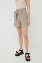 Pieces szorty z elastanem beżowy 17103514.SilverMink