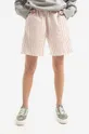 bijela Pamučne kratke hlače Wood Wood Kamma Dobby Stripe Shorts Ženski