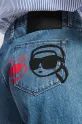 Odzież Karl Lagerfeld szorty jeansowe bawełniane A2W10151 niebieski