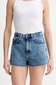 American Vintage szorty jeansowe bawełniane bawełna niebieski JOY09A
