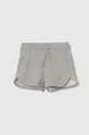 siva Otroške bombažne kratke hlače United Colors of Benetton Dekliški