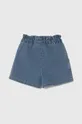 Otroške kratke hlače iz jeansa United Colors of Benetton modra