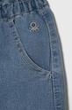 Fete United Colors of Benetton pantaloni scurti din denim pentru copii 4XA2G900Q.P.Continuativ albastru