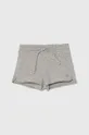 siva Otroške bombažne kratke hlače United Colors of Benetton Dekliški