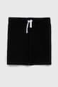 United Colors of Benetton pantaloni scurți din bumbac pentru copii casual negru 3BL0G900Q.P.NOS
