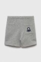 United Colors of Benetton szorty bawełniane dziecięce 3J70G900P.P.NOS szary AA00