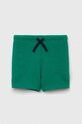 United Colors of Benetton szorty bawełniane dziecięce bawełna zielony 3J70G900P.P.NOS