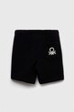Дитячі бавовняні шорти United Colors of Benetton 3J70G900P.P.NOS чорний AA00