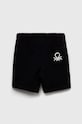 Детские хлопковые шорты United Colors of Benetton 3J70G900P.P.NOS чёрный AA00