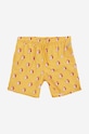Happy Socks pantaloni scurti copii Bunny casual galben KBUN116.2200.