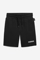 Otroške bombažne kratke hlače Napapijri Pletenina črna NA4G3W.041