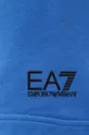 голубой Хлопковые шорты EA7 Emporio Armani