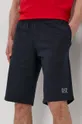 mornarsko plava Pamučne kratke hlače EA7 Emporio Armani