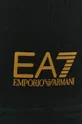fekete EA7 Emporio Armani pamut rövidnadrág