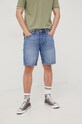 Kratke hlače Jack & Jones pamuk mornarsko plava 12201730.BlueDenim