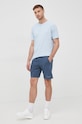 Marc O'Polo szorty bawełniane M23400317028 granatowy AA00