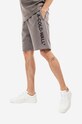 A-COLD-WALL* cotton shorts Essential Logo gray ACWMB118