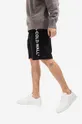 черен Памучен къс панталон A-COLD-WALL* Essential Logo Sweat Short ACWMB118