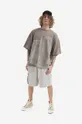 Хлопковые шорты A-COLD-WALL* Density Shorts серый