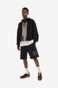 A-COLD-WALL* cotton shorts Foil Grid Sweat Shorts black