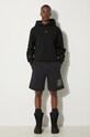 Памучен къс панталон A-COLD-WALL* Foil Grid Sweat Shorts ACWMB132 BLACK ACWMB132. черен AA00