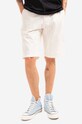 Carhartt WIP cotton shorts Johnson fabric beige I019337.
